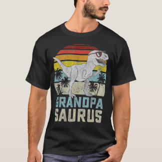 Grandpasaurus T Rex Dinosaur Grandpa Saurus Famili T-Shirt
