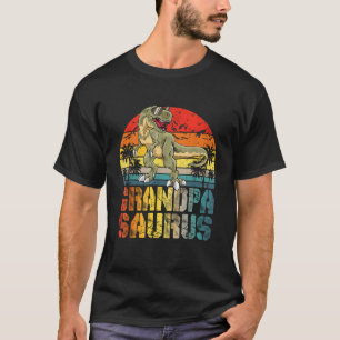 Grandpasaurus T Rex Dinosaur Grandpa Saurus Famili T-Shirt