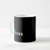 Grandpasaurus und Kinder Personalisiert Kaffeetasse (Vorderseite Links)