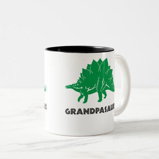 Grandpasaurus Zweifarbige Tasse (VorderseiteRechts)