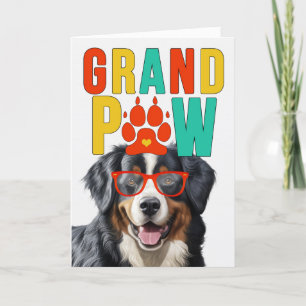 GrandPAW Bernese Mountain Dog Grandeltern Day Feiertagskarte