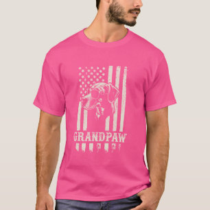 Grandpaw Plott Hound American Flag Sonnenbrille Re T-Shirt