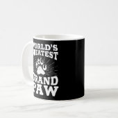 Grandpaw Weltbest Grand Paw Funny Dogs Kaffeetasse (Vorderseite Links)