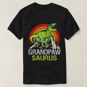 Grandpawsaurus Dinosaur Grandpa Saurus Fathers Day T-Shirt