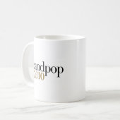 Grandpop Est 2010 Kaffeetasse (Vorderseite Links)