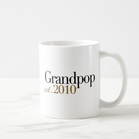 Grandpop Est 2010 Kaffeetasse (Rechts)