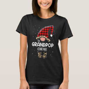 Grandpop Gnome Buffalo Kariert Matching Family Chr T-Shirt