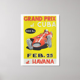 Grandprix Kuba, Havanna, vintage, Plakat Leinwanddruck
