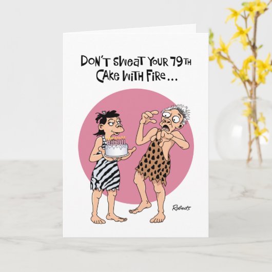 Grand's 79. Geburtstag Karte (Gelbe Blume)