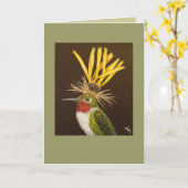 Grandschwanzkatze Karte (Gelbe Blume)