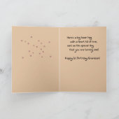 Grandson 1. Geburtstagsbär Karte (Innenseite)