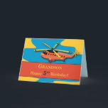 Grandson, 5. Geburtstag mit Hubschrauber Karte<br><div class="desc">Hubschrauber sind ein beliebtes Thema unter Jungen in diesem Alter. Der Helikopter in leuchtenden Farben,  der sicher die Aufmerksamkeit Ihres Enkelsohns auf seinen 3. Geburtstag bekommt!</div>