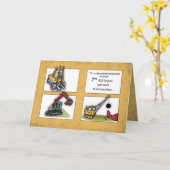 Grandson 7th Birthday Trucks Karte (Gelbe Blume)