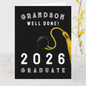 Grandson Abschluss 2025 Card Karte (Gelbe Blume)
