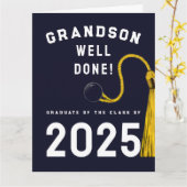 Grandson Abschluss 2025 Card Karte (Gelbe Blume)