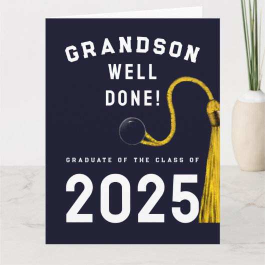 Grandson Abschluss 2025 Card Karte (Vorderseite)