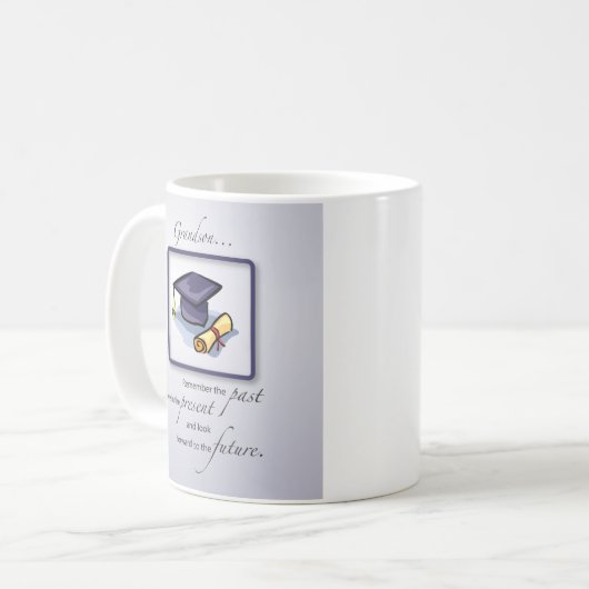 Grandson Abschluss Herzlichen Glückwunsch Erinnern Kaffeetasse (Vorderseite Links)