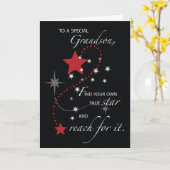 Grandson Abschluss Herzlichen Glückwunsch Scarlet Karte (Gelbe Blume)