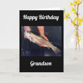 **GRANDSON** AM GEBURTSTAG KARTE (Gelbe Blume)