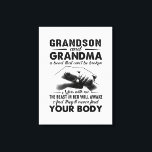 Grandson and grandma bond that cant be broken gift leinwanddruck<br><div class="desc">Grandson and grandma bond that cant be broken gift</div>