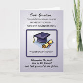 Grandson Bachelors - Maßgeschneiderter Abschluss Karte (Vorderseite)