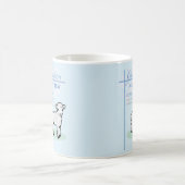Grandson Baptisk Blue Boy Lamb Personalisiert Kaffeetasse (Mittel)