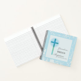 Grandson Baptisk Blue Lace Personalisiert Notizblock