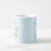 Grandson Baptisk Blue Lamb Personalisiert Kaffeetasse (Mittel)