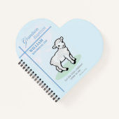 Grandson Baptisk Blue Lamb Personalisiert Notizblock (Vorderseite)