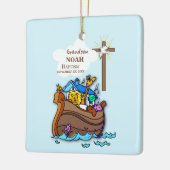Grandson Baptism Noahs Ark Personalisiert Keramikornament (Links)