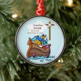 Grandson Baptism Noahs Ark Personalisiert Ornament Aus Metall