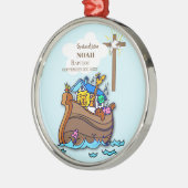 Grandson Baptism Noahs Ark Personalisiert Ornament Aus Metall (Links)