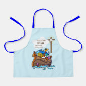 Grandson Baptism Noahs Ark Personalisiert Schürze (Vorderseite)
