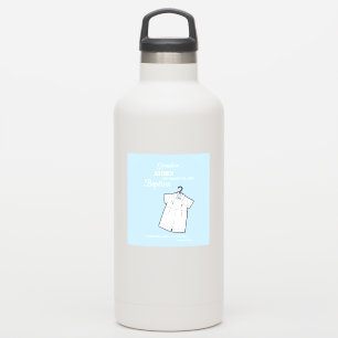 Grandson Baptisse Anzug auf Baby Blue Personalisie Aufkleber