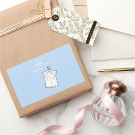 Grandson Baptisse Anzug auf Baby Blue Personalisie Rechteckiger Aufkleber