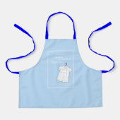 Grandson Baptisse Anzug auf Baby Blue Personalisie Schürze (Vorderseite)