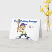 **GRANDSON** BATTER UP/HABEN EINEN GLÜCKLICHEN GEB KARTE (Gelbe Blume)