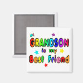 Grandson Best Friend Magnet (Vorderseite/Rückseite)