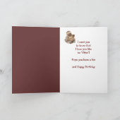 Grandson Birthda Otter Funny Animal Custom Text Karte (Innenseite)