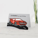 Grandson Birthday Age 3 Red Sports Car Karte<br><div class="desc">Holen Sie sich diesen roten Sportwagen und zoomen Sie auf die 3. Geburtstagsfeier Ihres Enkels,  um ihn zu begrüßen. Sein Alter ist auf der Seite der Karte angegeben. Holen Sie sich das jetzt,  um ihn an seinem besonderen Tag zu begrüßen.</div>