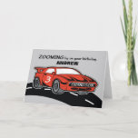 Grandson Birthday Age 3 Red Sports Car Karte<br><div class="desc">Für Ihren kleinen Enkel,  der 3 Jahre alt wird,  ist dieser lustige und farbenfrohe rote Sportwagen genau das Richtige,  um ihn zu erfreuen! Schicken Sie ihm schnelle Wünsche,  wenn Sie die Karte mit seinem Namen personalisieren!</div>