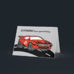 Grandson Birthday Age 6 Red Sports Car Karte<br><div class="desc">Der rote Sportwagen auf der Vorderseite bringt Sie dorthin,  wo Ihr Enkel seinen Geburtstag feiert,  damit Sie ihn begrüßen und an seiner Feier teilnehmen können. Begrüßen Sie ihn mit dieser Karte einen glücklichen 6. Geburtstag.</div>