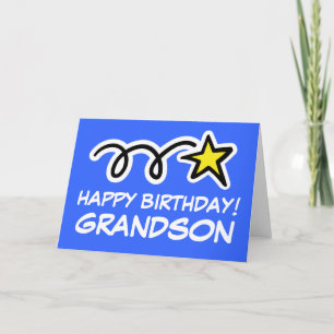 Grandson Birthday Card Karte