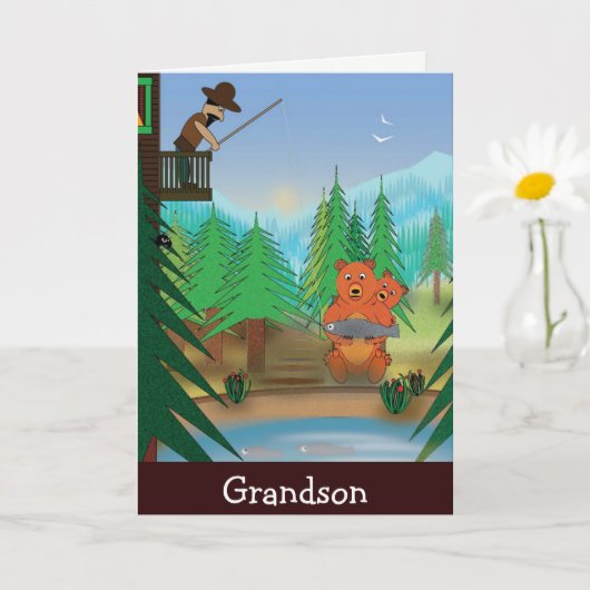 Grandson Birthday Card Karte (Kleine Pflanze)