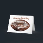 Grandson Birthday Grunge Große Fußballsportarten Karte<br><div class="desc">Feiern Sie den besonderen Tag Ihres fußballliebenden Enkels mit dieser einzigartigen Geburtstagskarte. An der Vorderseite befindet sich ein abgefahrener Fußball mit Grunge-Design, der die Rohenergie des Spiels einfängt. "Happy Birthday" wird oben mutig gezeigt, wobei "Grandson" auf dem Ball selbst in einem zerklüfteten Schriftart steht und eine persönliche und sportliche Touch...</div>