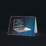 Grandson Birthday mit Computer Karte<br><div class="desc">Es ist Geburtstag deines Enkels,  und diese Karte ist toll,  ihn zu schicken. Wünschen Sie ihm einen glücklichen Geburtstag,  da die Karte Computer-Internet-Wörter des Hochladen und Herunterladen einer guten Zeit verwendet.</div>