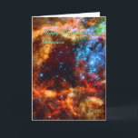 Grandson Birthday, Nebula Geburtstag wünscht Karte<br><div class="desc">Galaxien, Sterne und Nebulae-Serie: Hunderte brillanter blauer Sterne, die von warmen, glühenden Wolken heimgesucht werden, erscheinen in dieser detailliertesten Ansicht des größten stellaren Kinderzimmers in unserer galaktischen Nachbarschaft. Die riesige, junge stellare Gruppierung R136 ist nur ein paar Millionen Jahre alt und lebt im 30 Doradus (oder Tarantula) Nebula, einer turbulenten...</div>