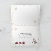 Grandson Christmas Santa Snowman Rudolph Card Karte (Innenseite)