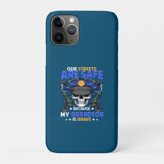 Grandson Cop Thin Blue Line Case-Mate iPhone Hülle (Rückseite)