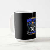 Grandson Cop Thin Blue Line Kaffeetasse (Vorderseite Links)